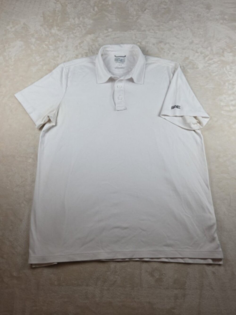 American Eagle Men’s White Polo Shirt Size Large AE Logo